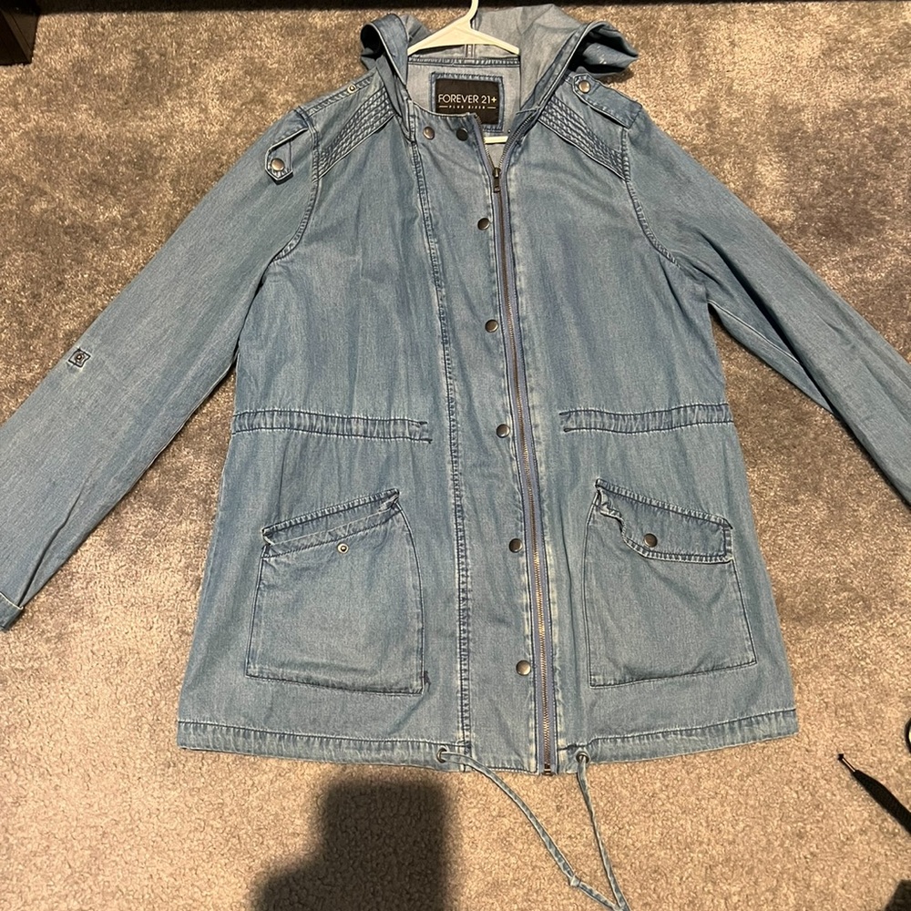 Forever21 denim park jacket (lightweight)